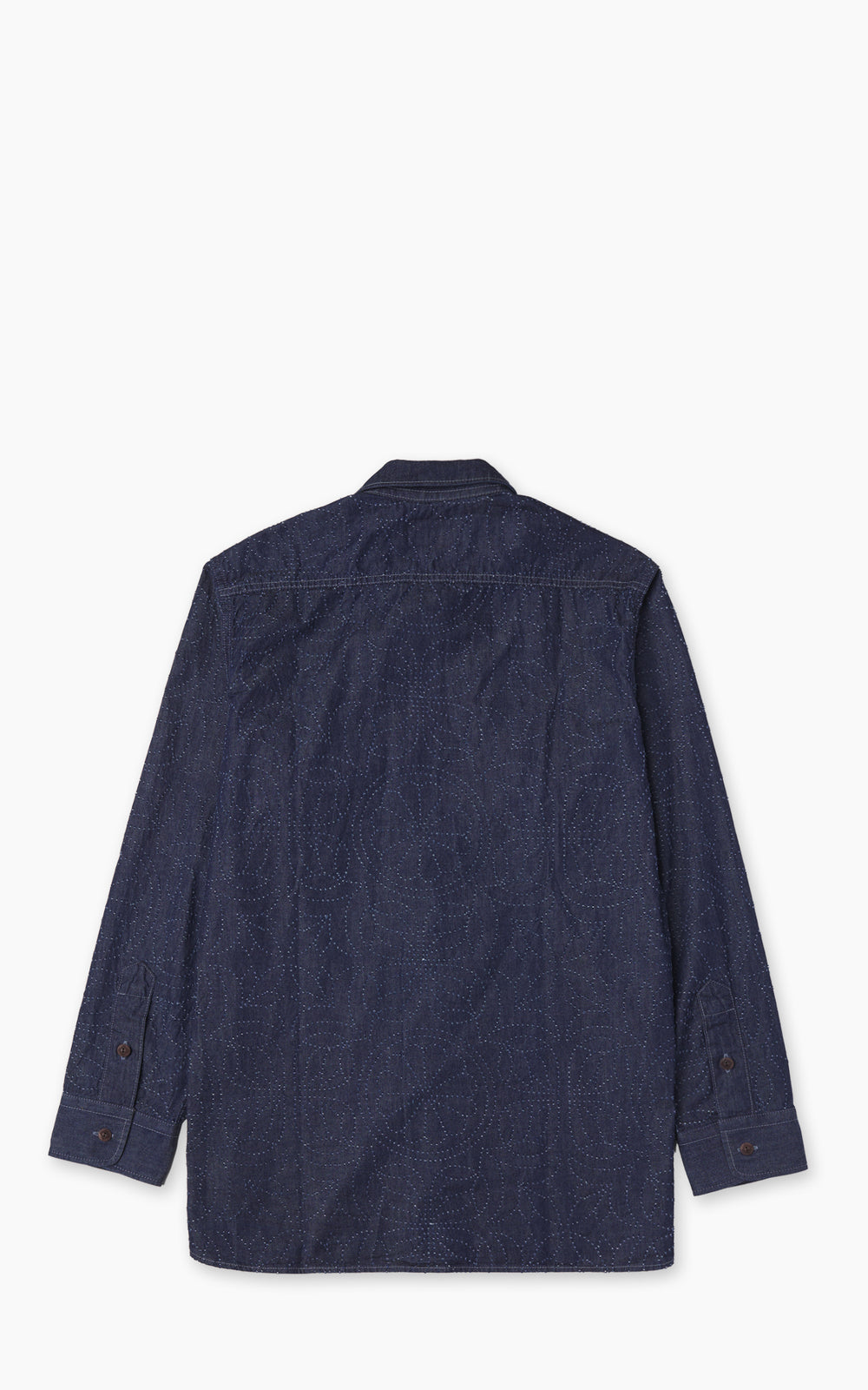 Graph Zero Officer L/S Hemd Flowers Indigo
