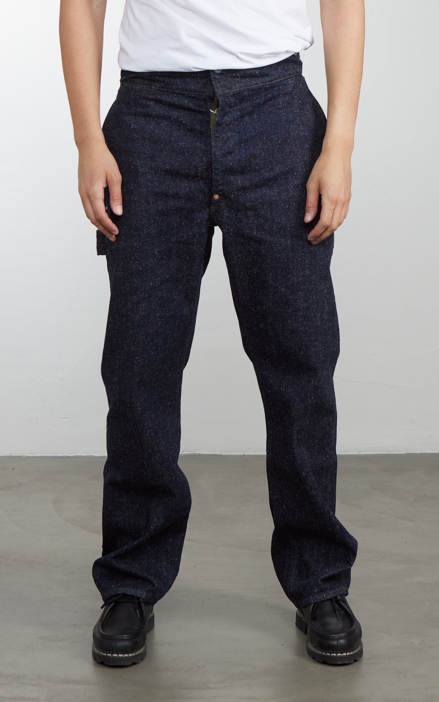 Graph Zero Railman Pants Neppy Denim Indigo
