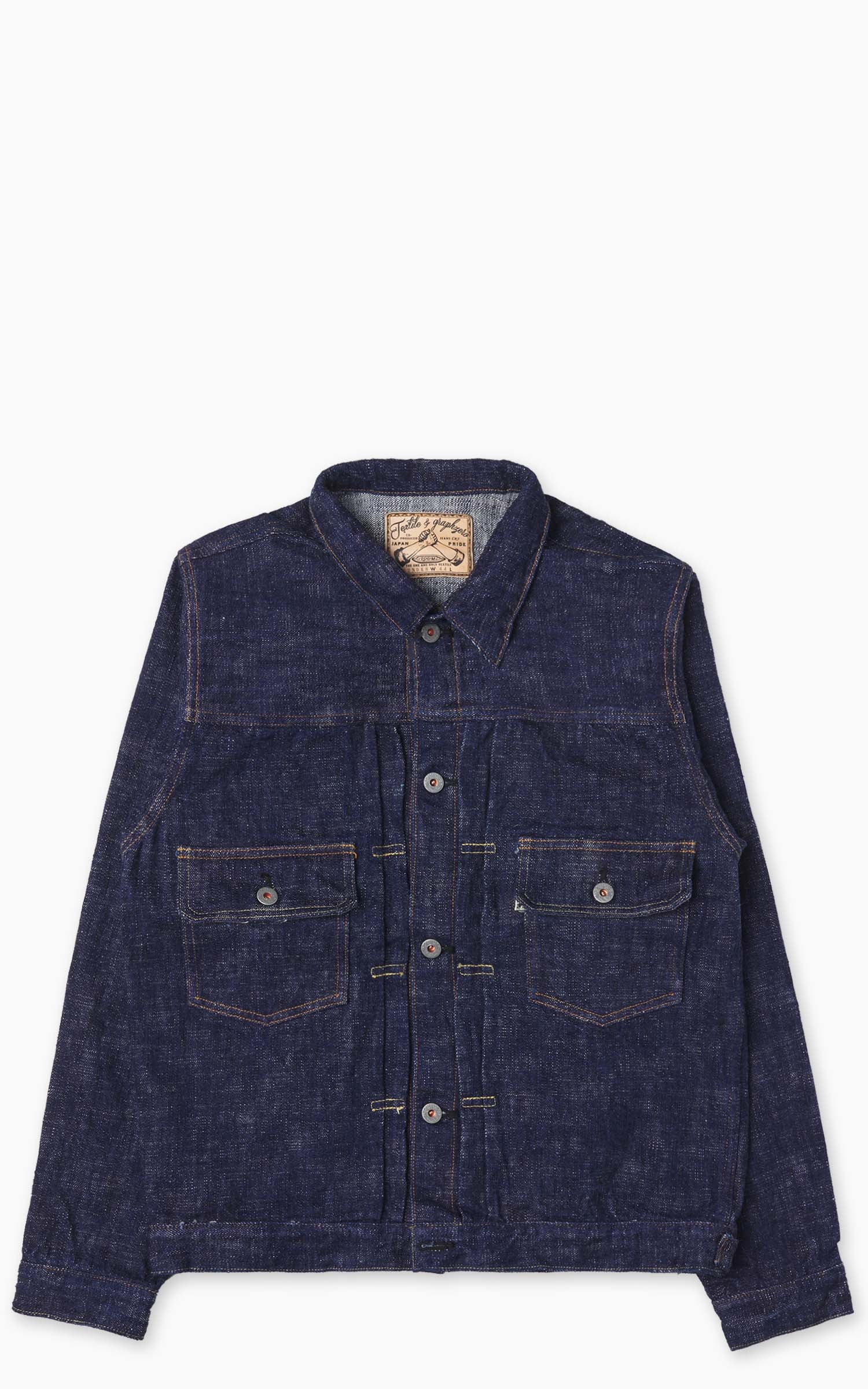 Graph Zero Skein Dyed Type 2 Denim Jacket Indigo 15oz