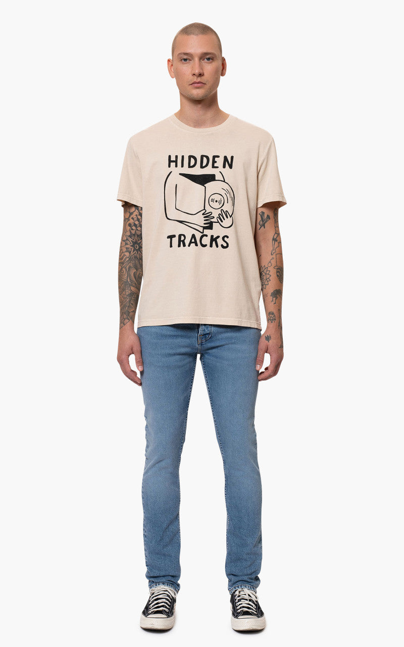 Nudie Jeans Grim Tim Worn Pale Blue