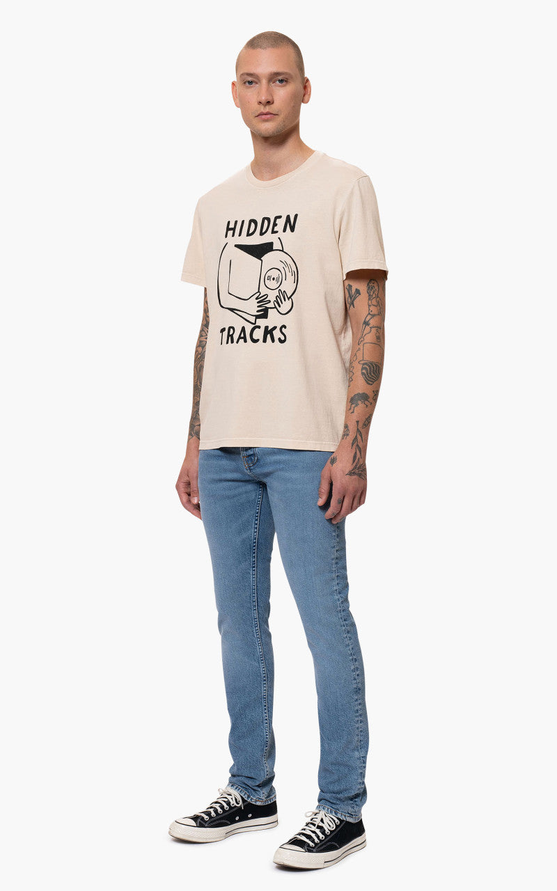 Nudie Jeans Grim Tim Worn Pale Blue