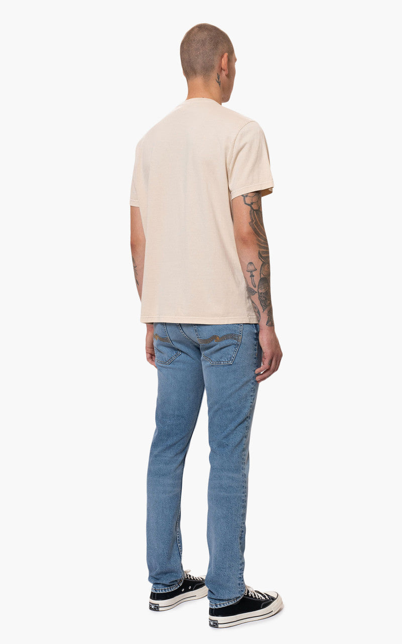 Nudie Jeans Grim Tim Worn Pale Blue