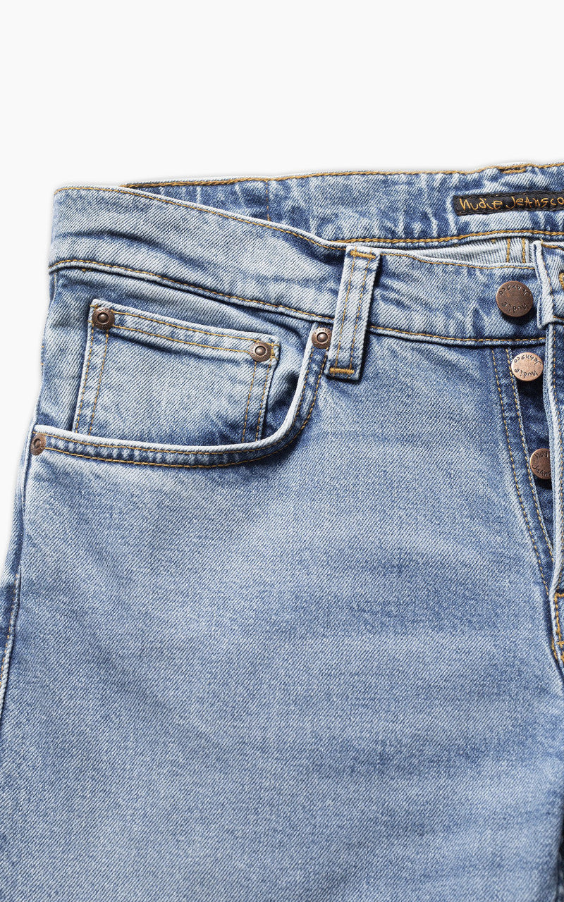 Nudie Jeans Grim Tim Worn Pale Blue