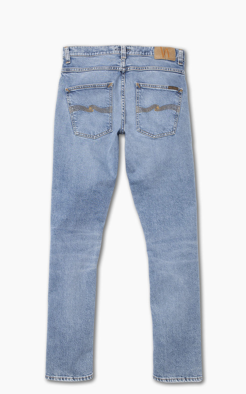 Nudie Jeans Grim Tim Worn Pale Blue