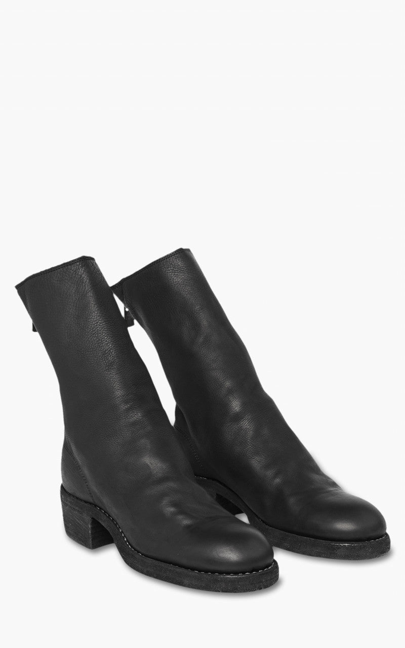 Guidi 788Z Back Zip Mid Boot Baby Calf Full Grain Black