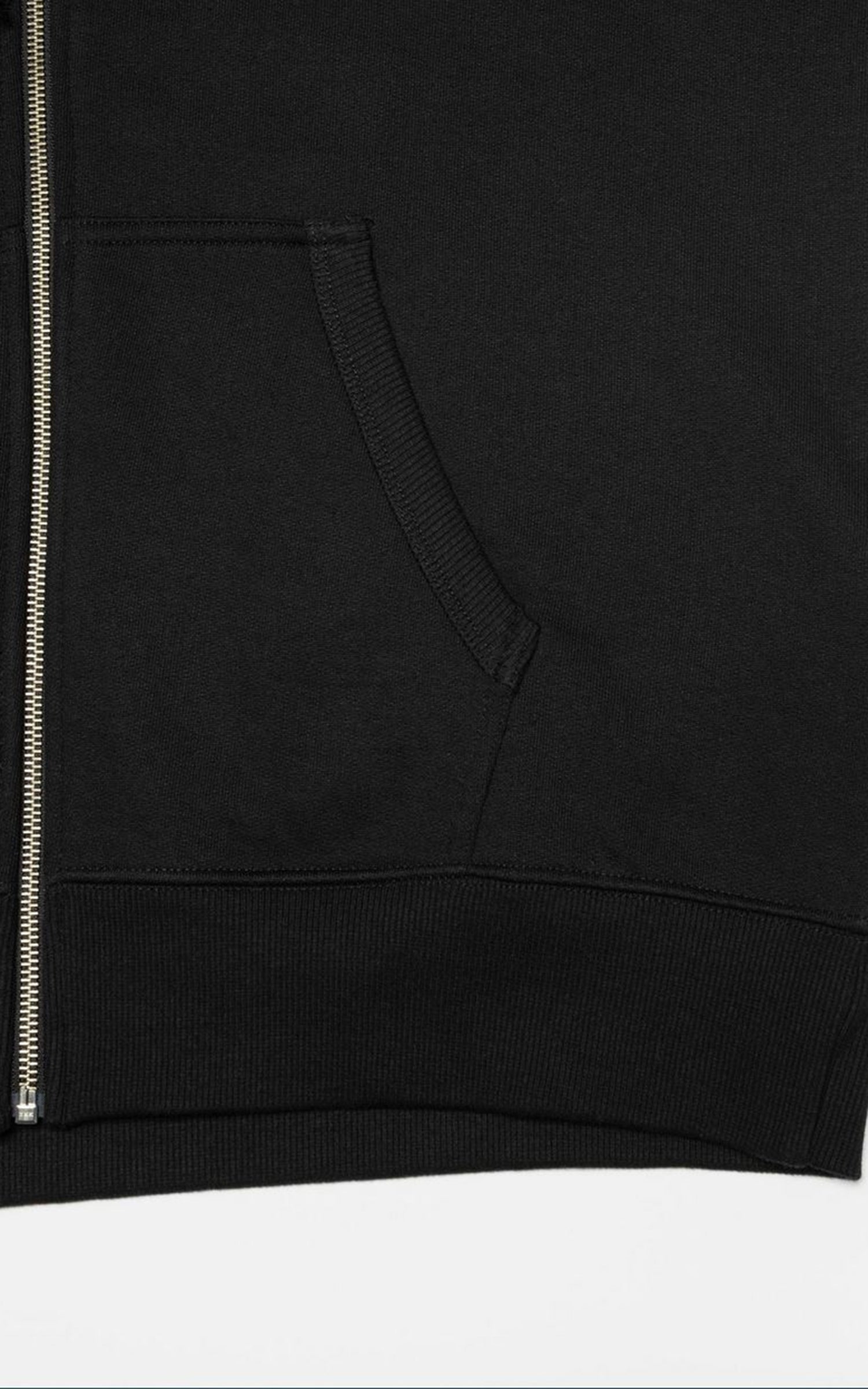 Nudie Jeans Gunde Logo Zip Black