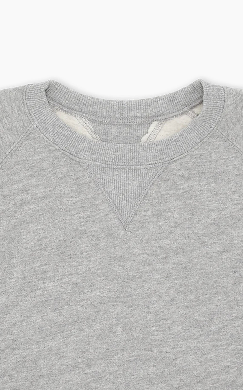 Fortela Harvard Crewneck Fleece Sweatshirt Grey Melange