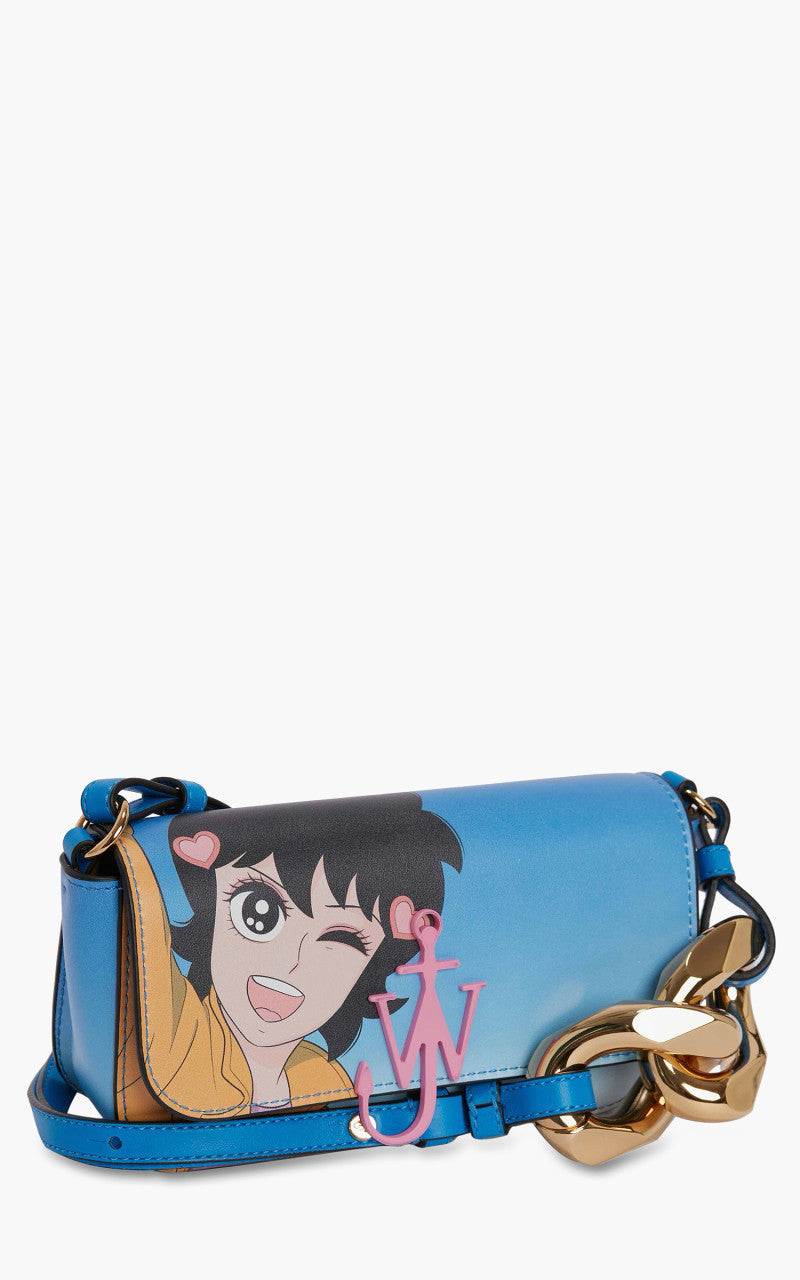 JW Anderson Chain Baguette Anchor Bag Blue