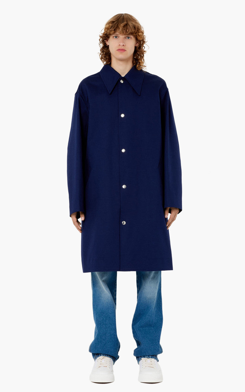 AMI Paris Mac Coat Nautic Blue