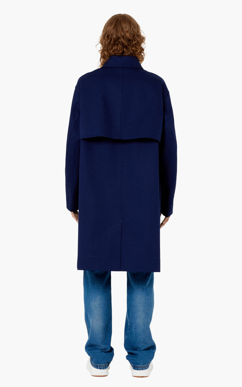 AMI Paris Mac Coat Nautic Blue