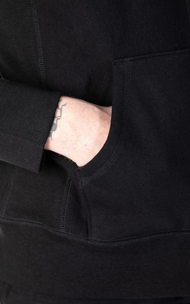 3sixteen Heavyweight Zip Hoody Black