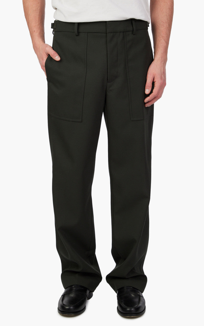 Helmut Lang Twill Trousers Burnt Olive