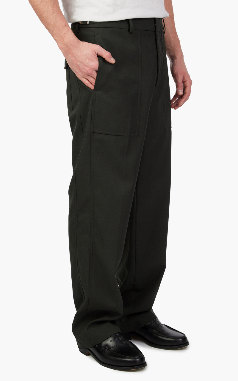 Helmut Lang Twill Trousers Burnt Olive