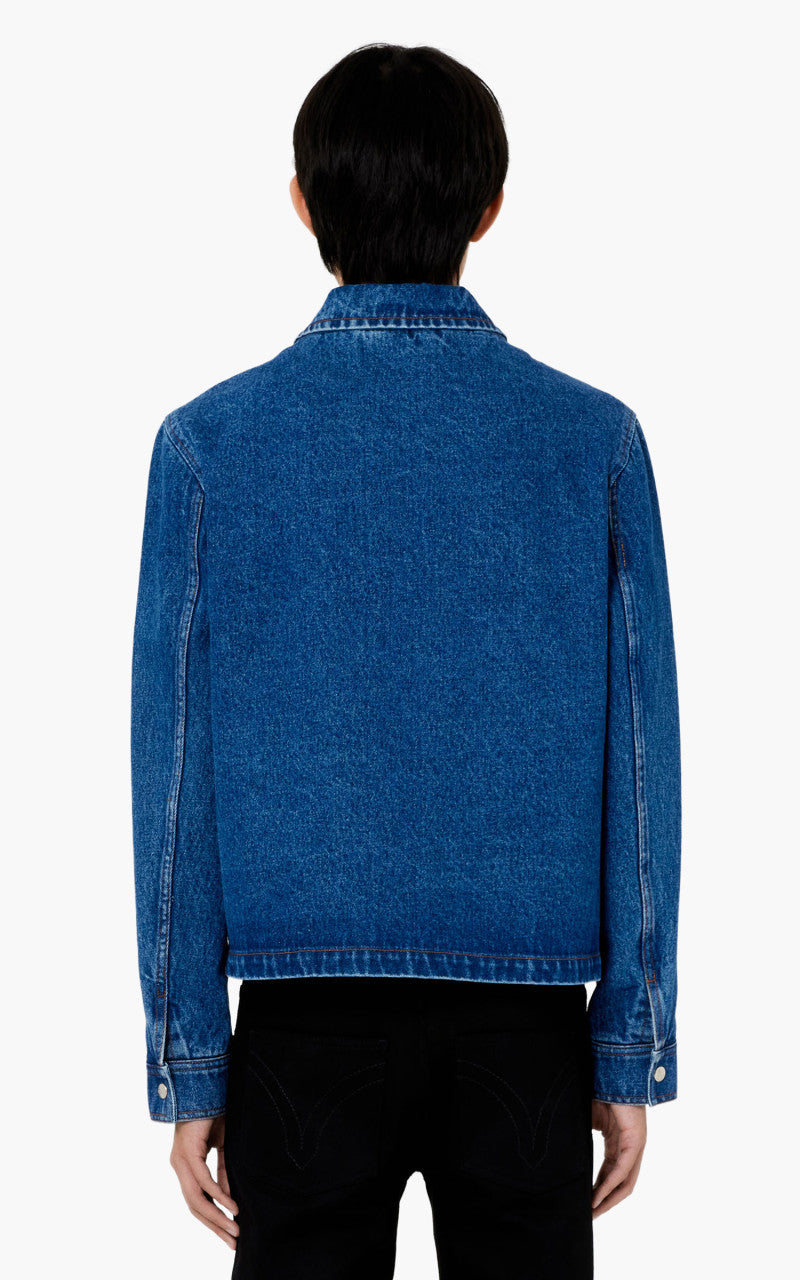 AMI Paris Ami De Coeur Buttoned Denim Jacket Used Blue