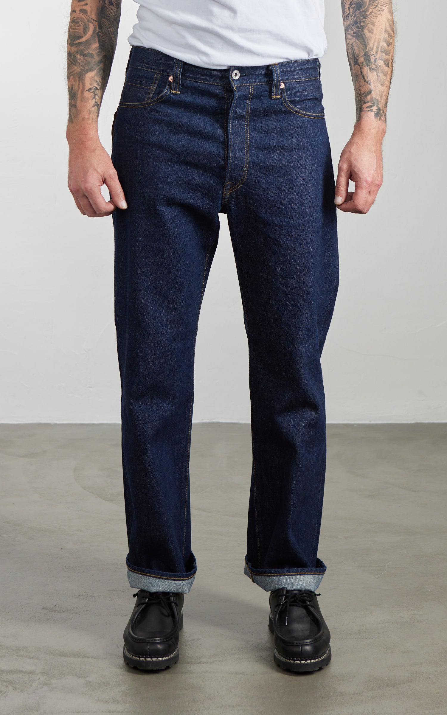Houston WW2 Model Selvedge Jeans One Wash Indigo