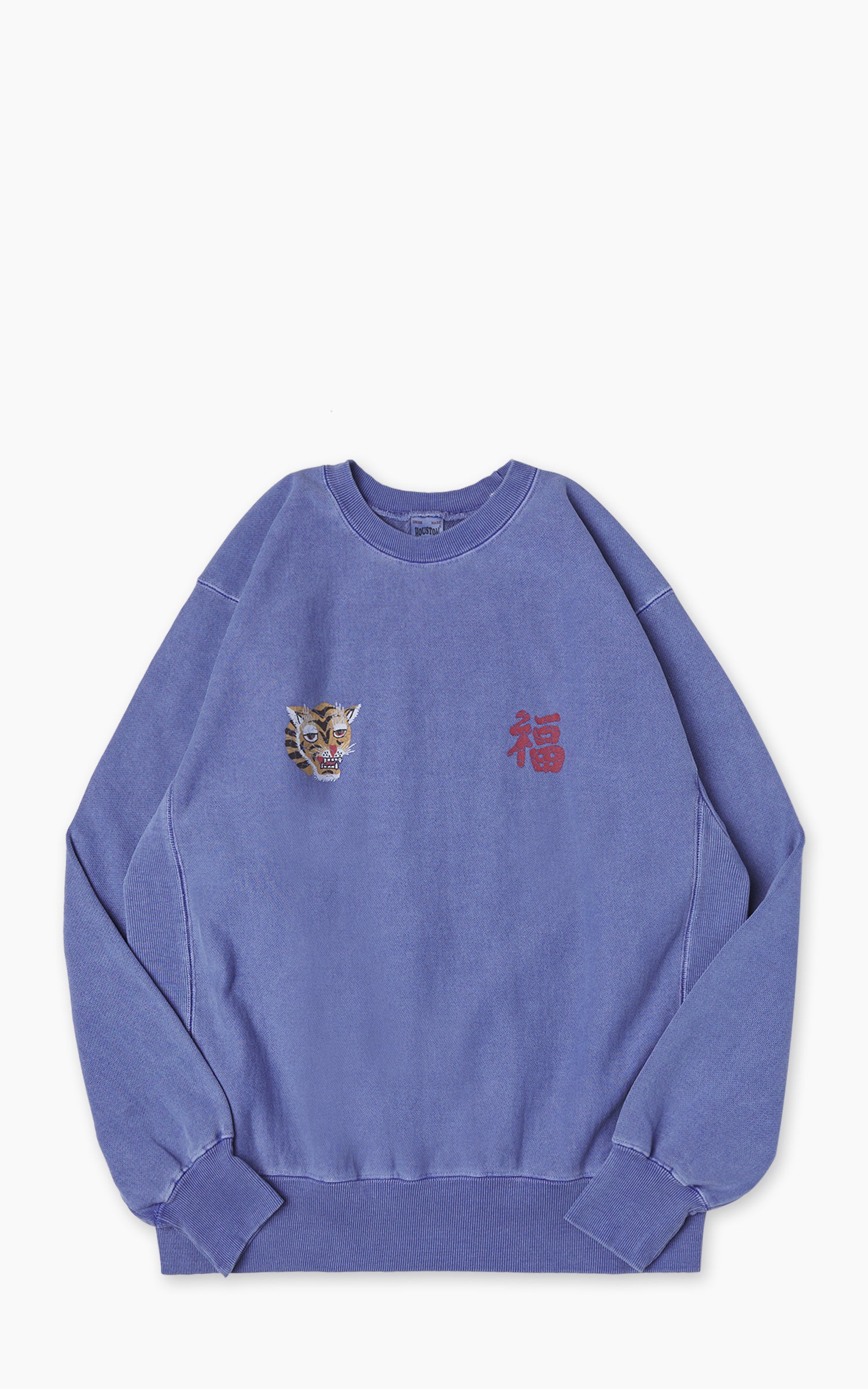 Houston Pigment Dyed Vietnam Map Sweatshirt Blue