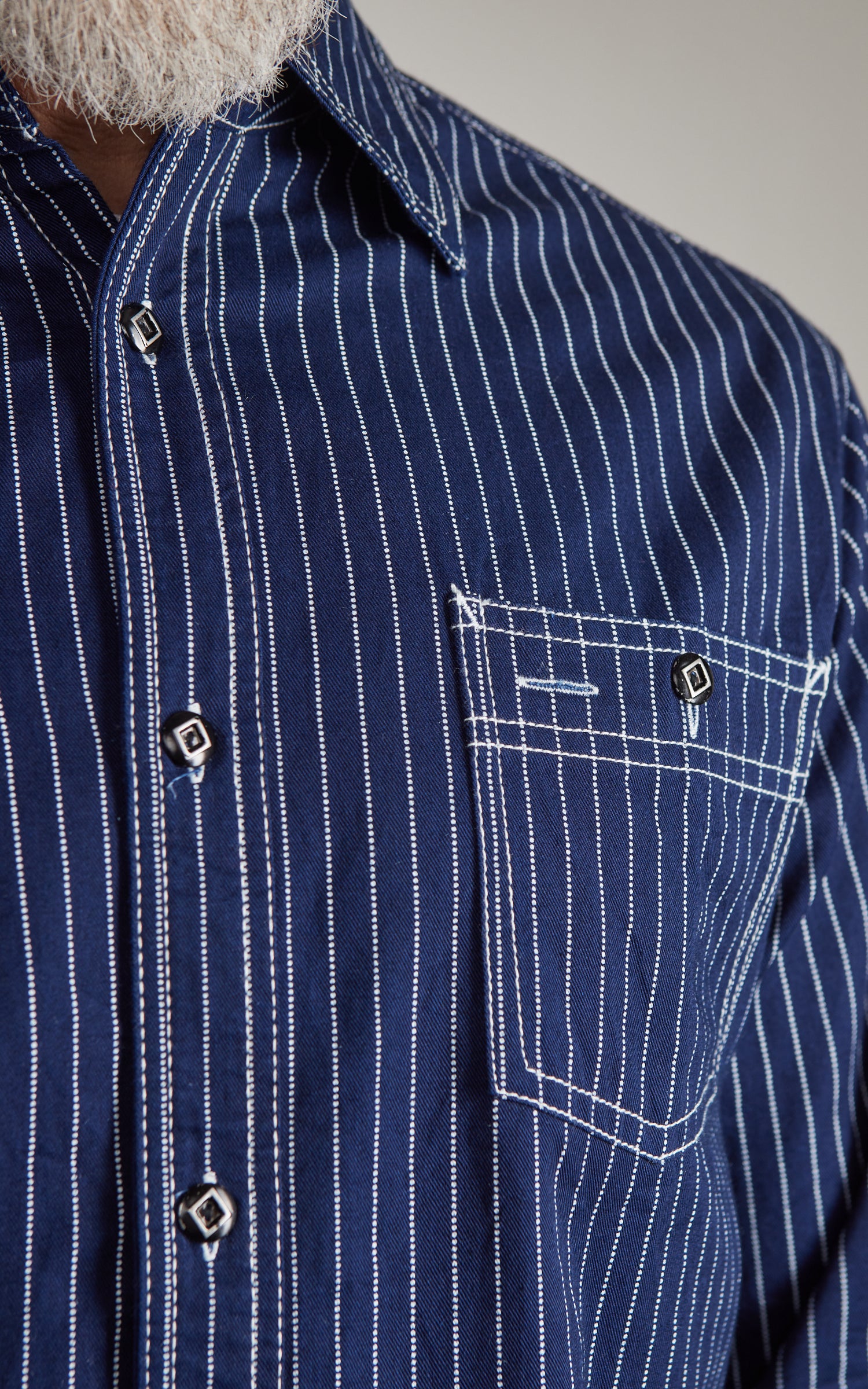 Houston Indigo Wabash Work Shirt One Wash Indigo