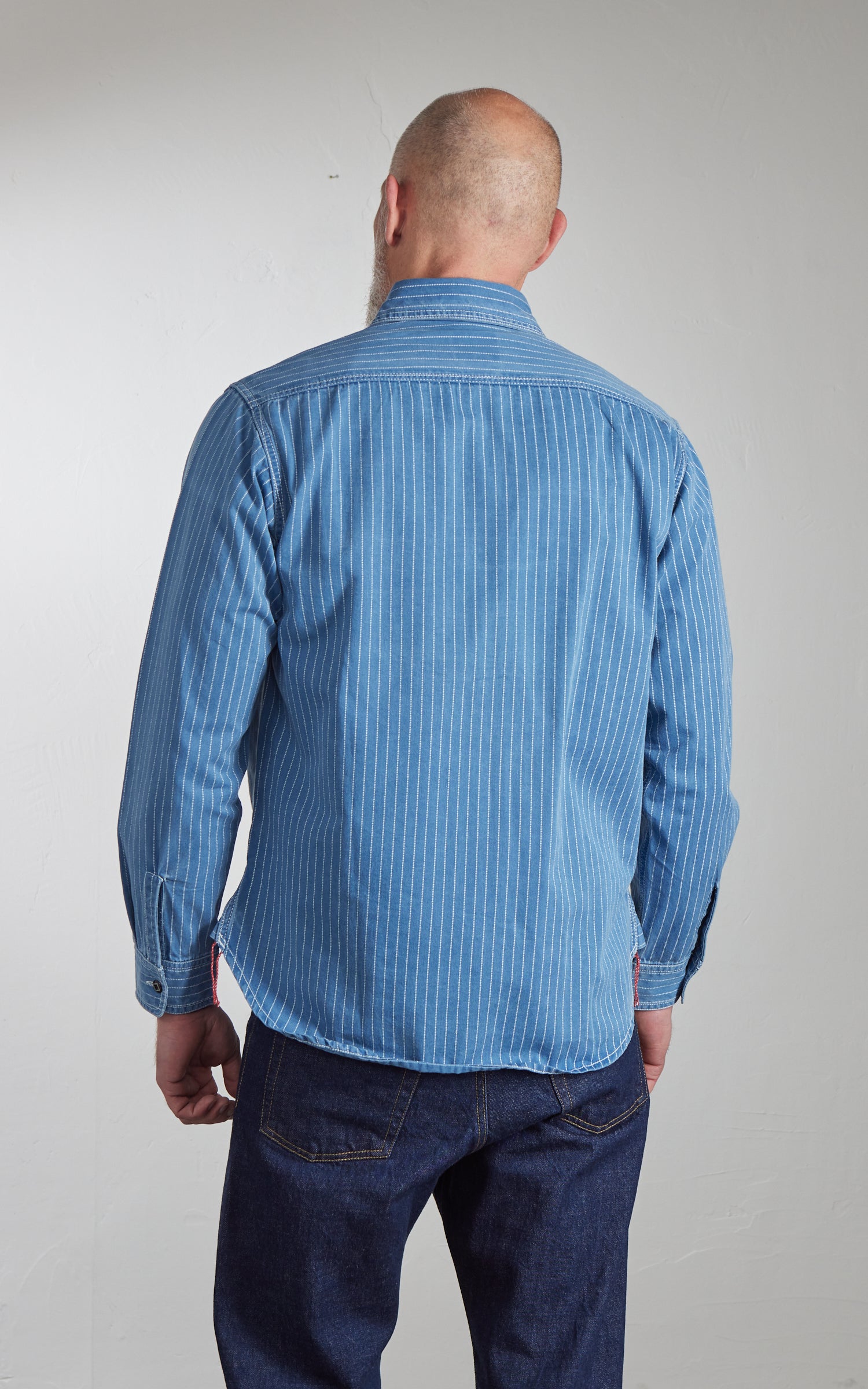 Houston Indigo Wabash Work Shirt Vintage Wash Indigo