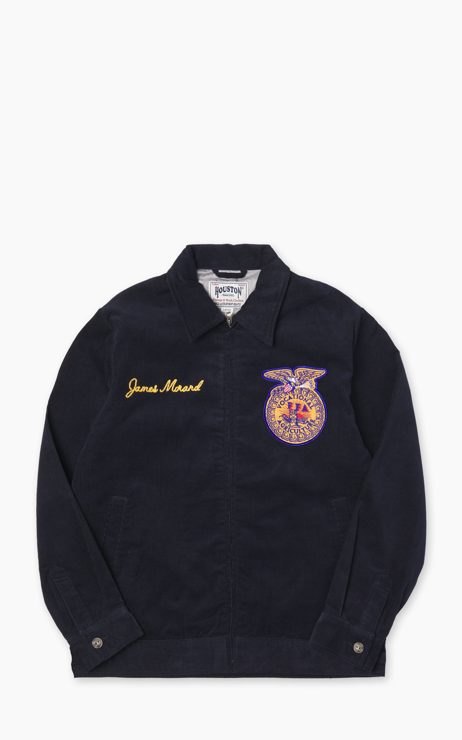 Houston Corduroy Embroidery FFA Jacket Navy