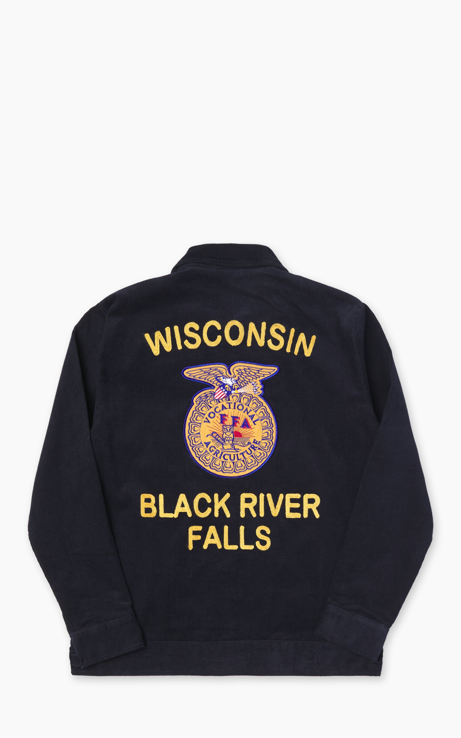 Houston Corduroy Embroidery FFA Jacket Navy