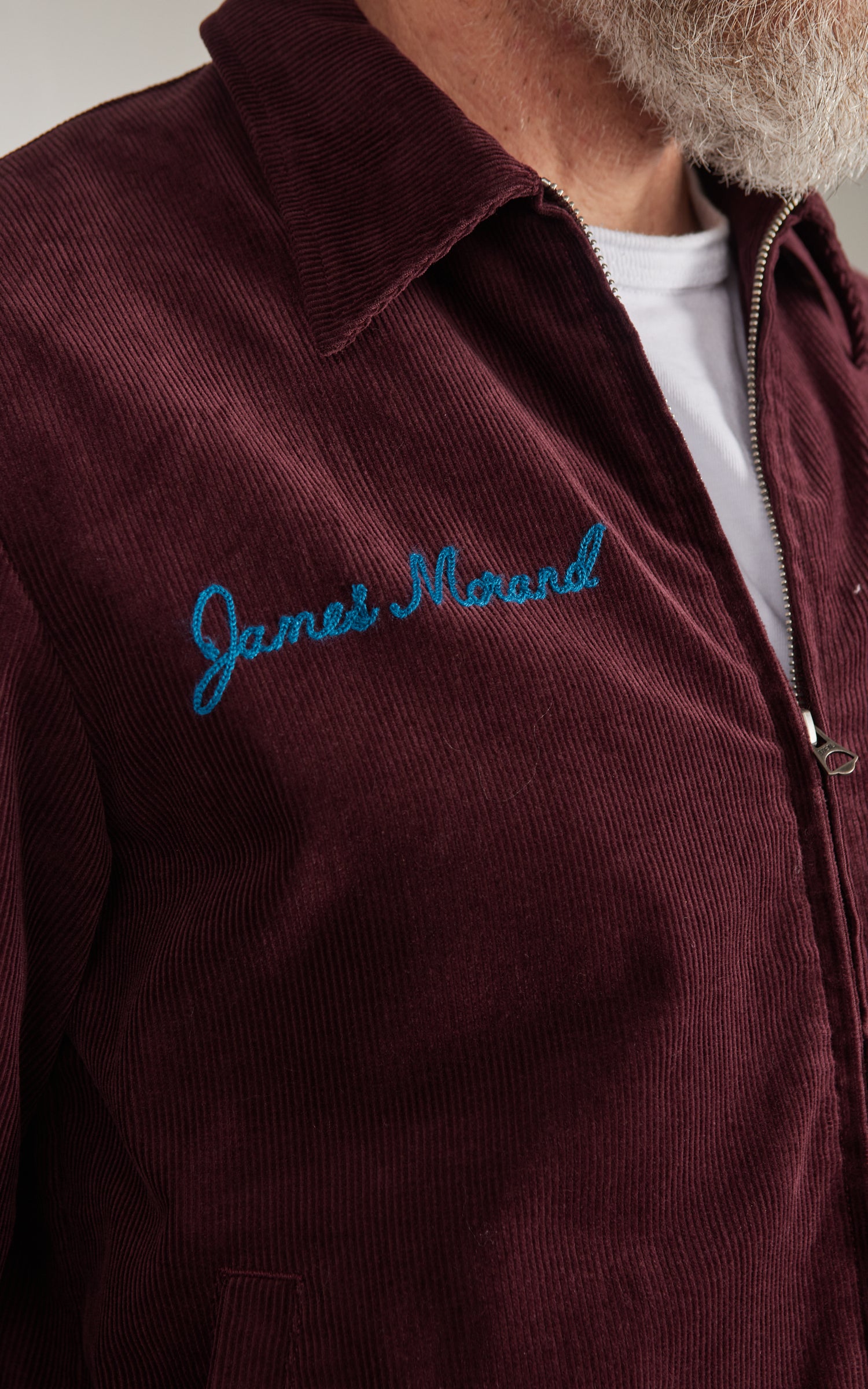 Houston Corduroy Embroidery FFA Jacket Burgundy