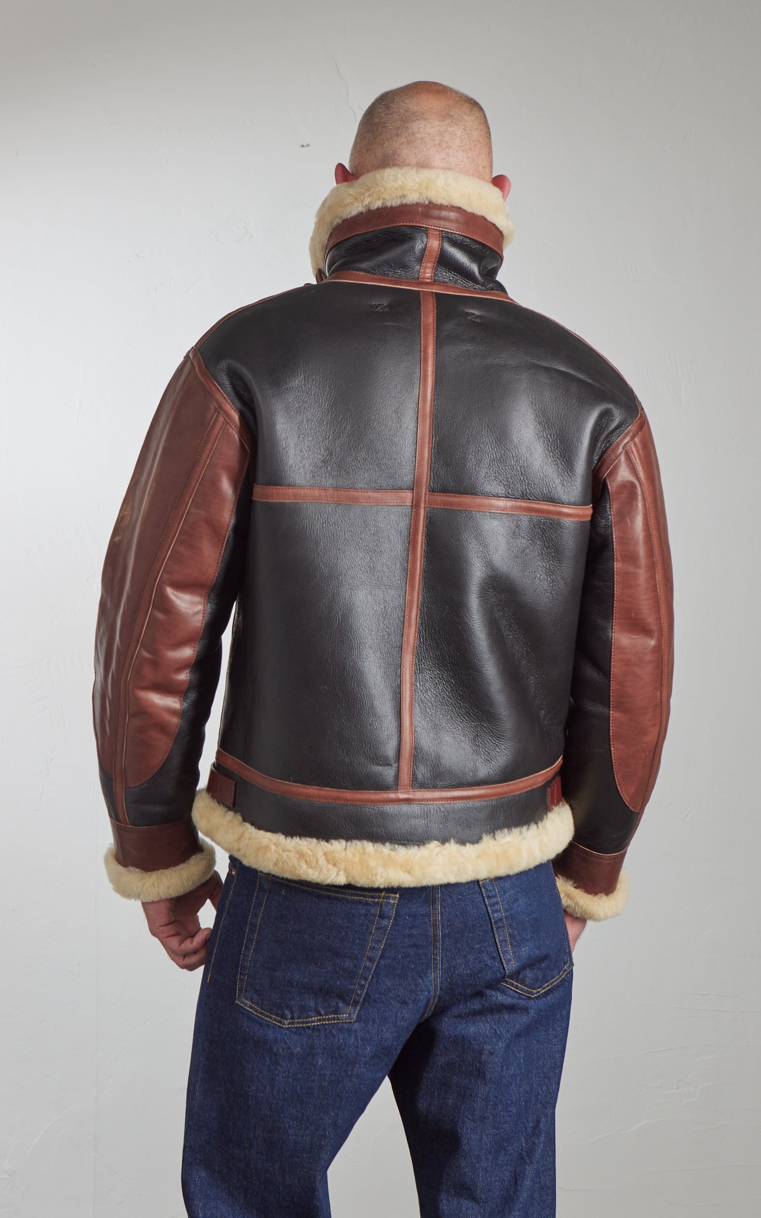 Houston Mouton B-3 1Pocket Flight Jacket Brown