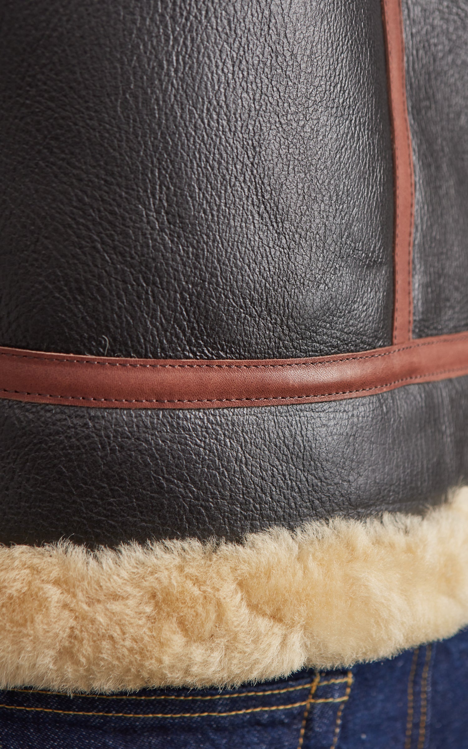 Houston Mouton B-3 1Pocket Flight Jacket Brown