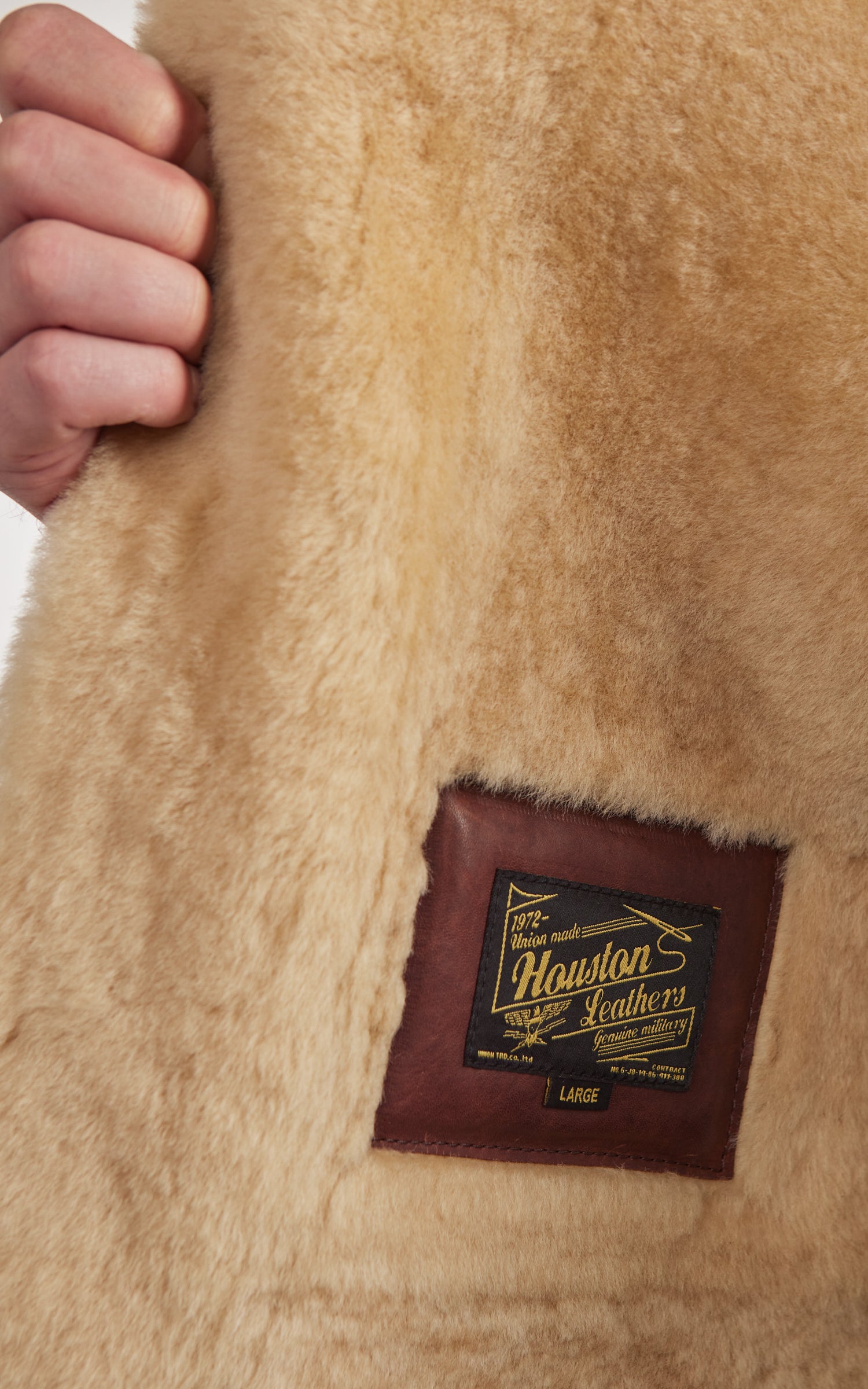 Houston Mouton B-3 1Pocket Flight Jacket Brown