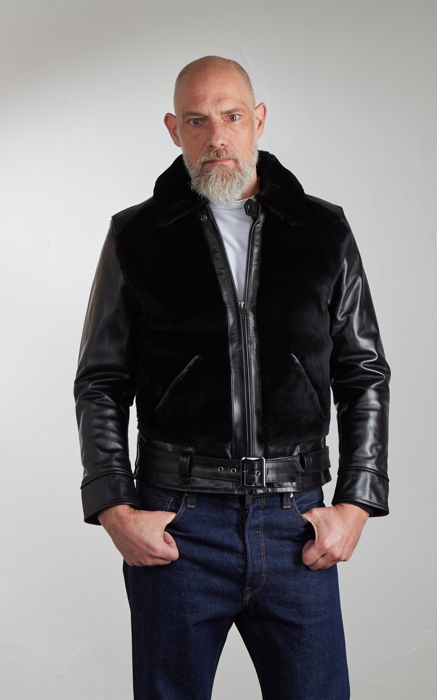 Houston Mouton Grizzly Jacket Black