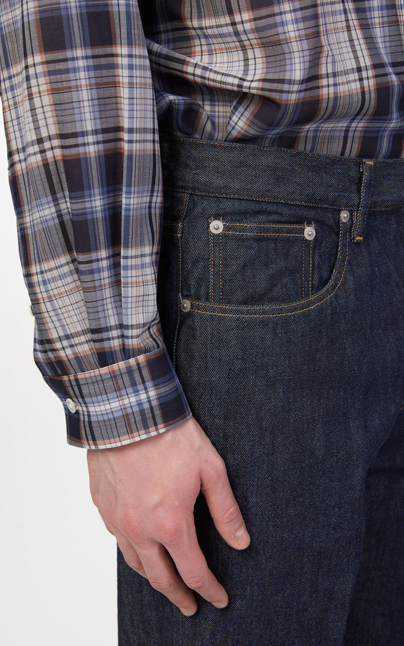 Auralee Hard Twist Denim 5P Pants Indigo