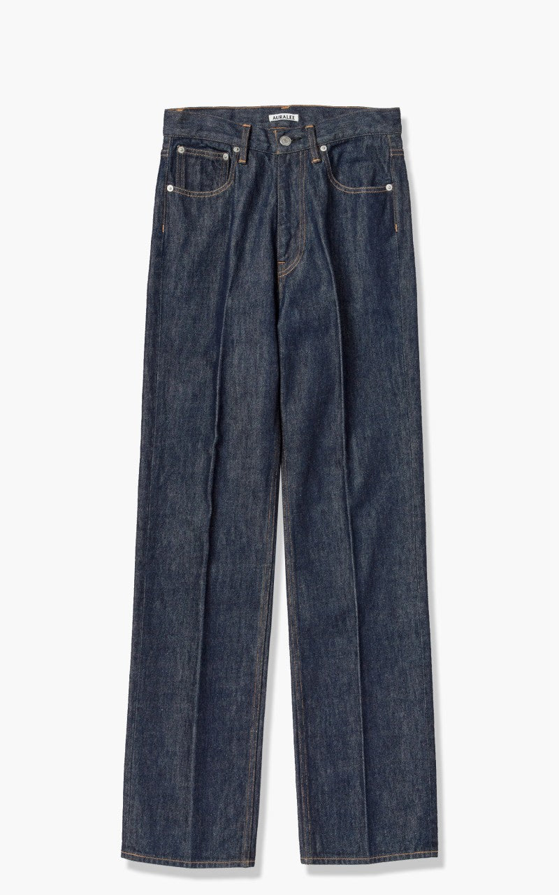 Auralee Hard Twist Denim 5P Pants Indigo