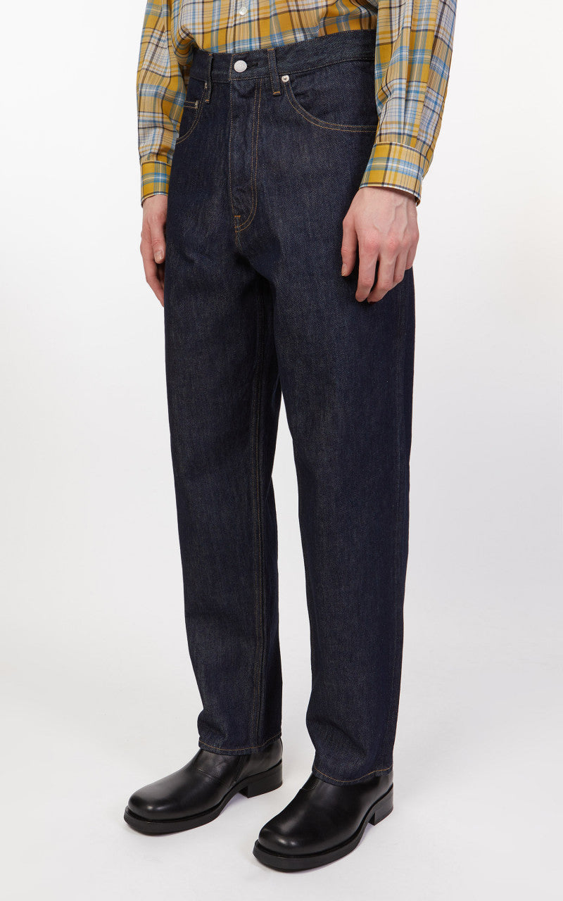 Auralee Hard Twist Denim Wide Pants Indigo