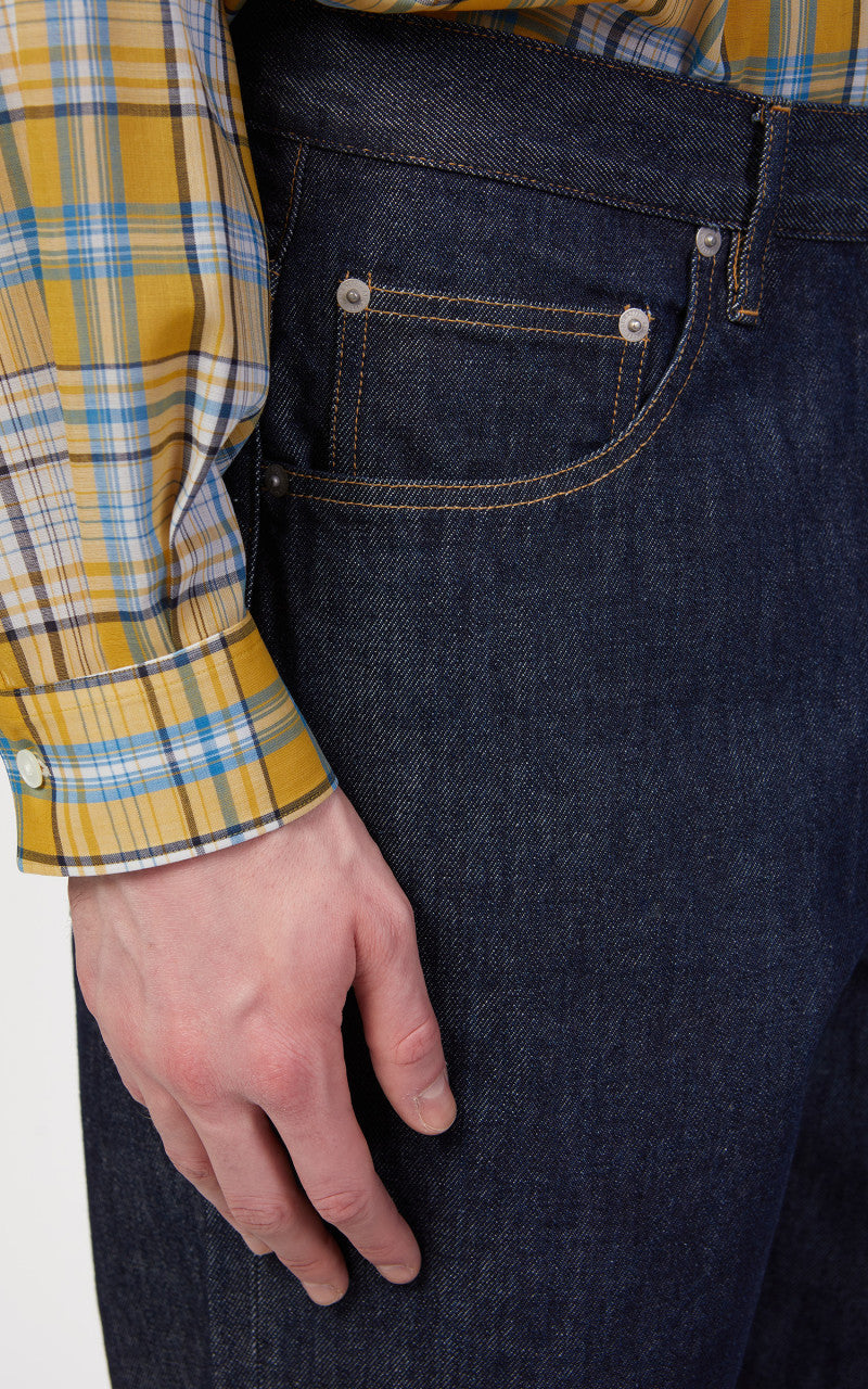 Auralee Hard Twist Denim Wide Pants Indigo