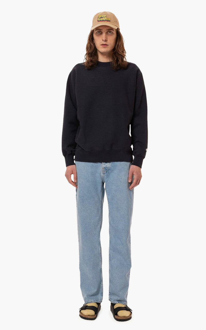 Nudie Jeans Hasse Crew Neck Navy