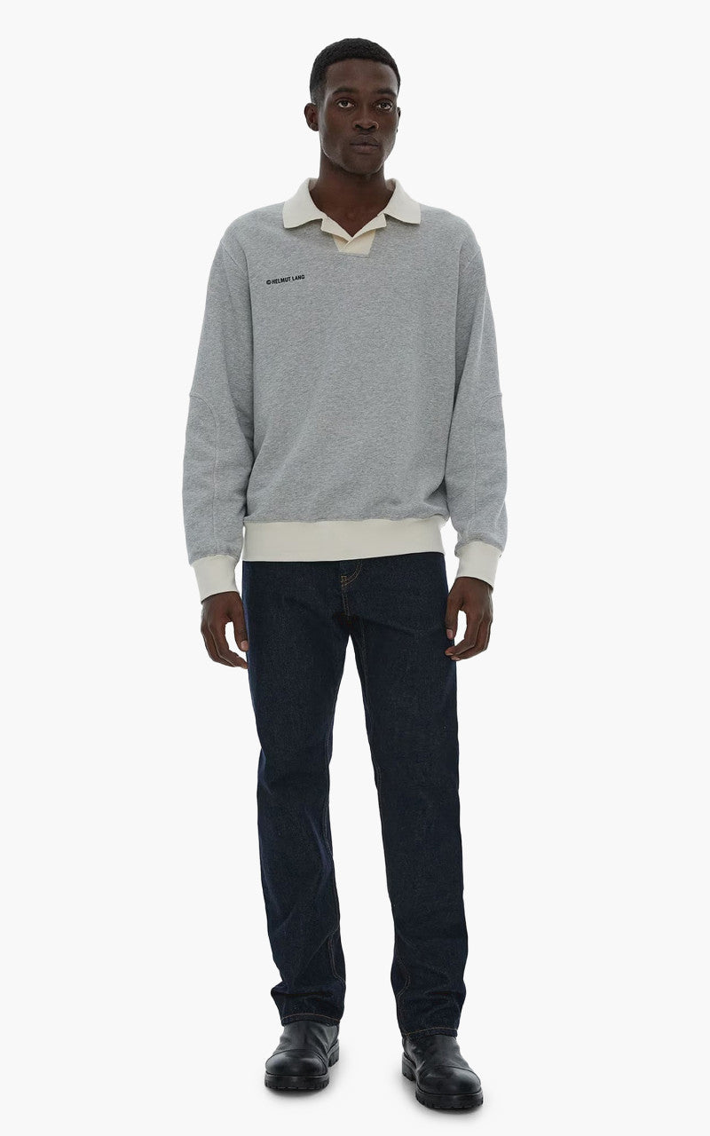 Helmut Lang Logo Rugby Shirt Vapor Heather