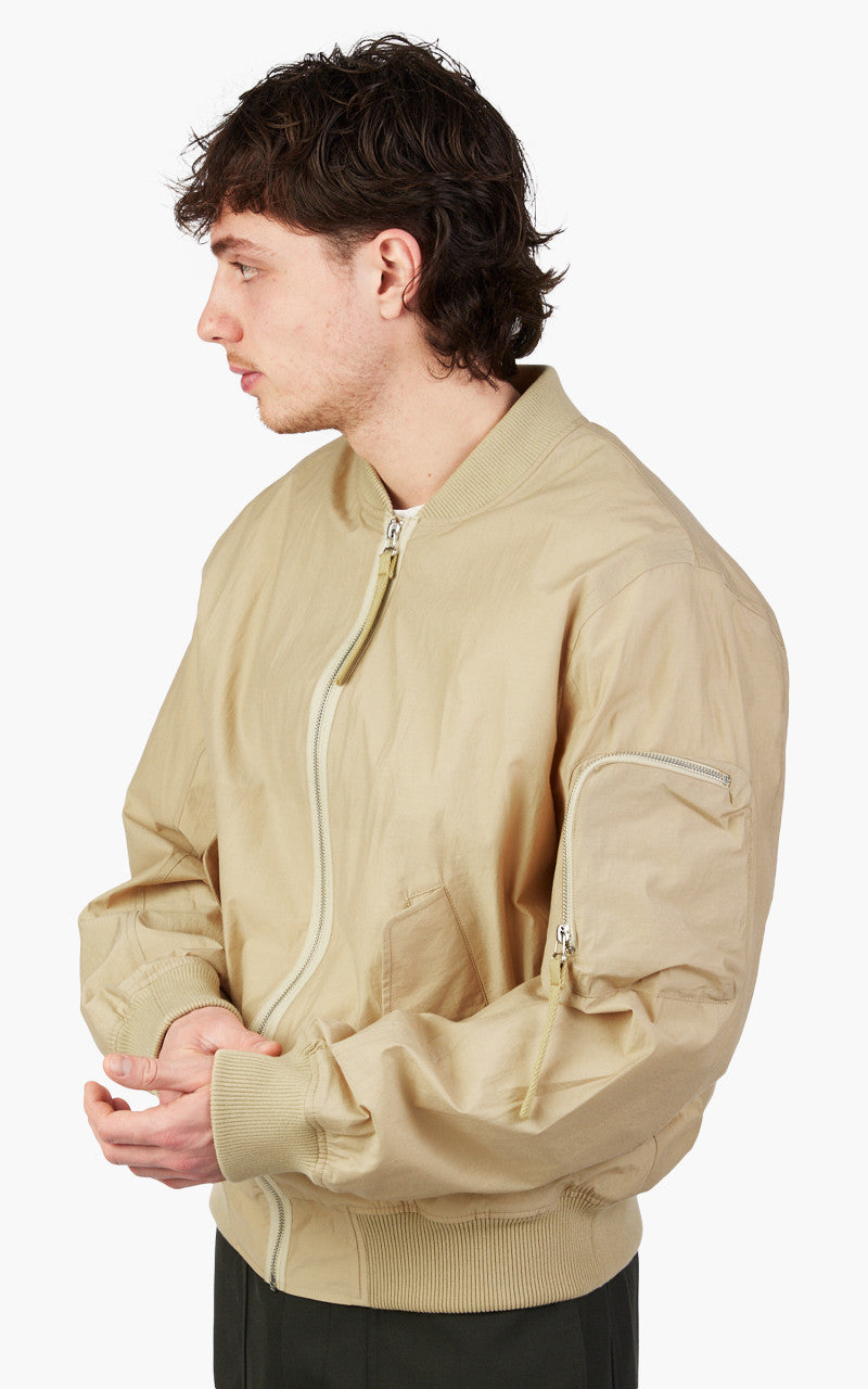 Helmut Lang Nylon Bomber Uniform Khaki