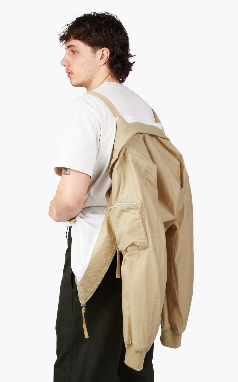 Helmut Lang Nylon Bomber Uniform Khaki