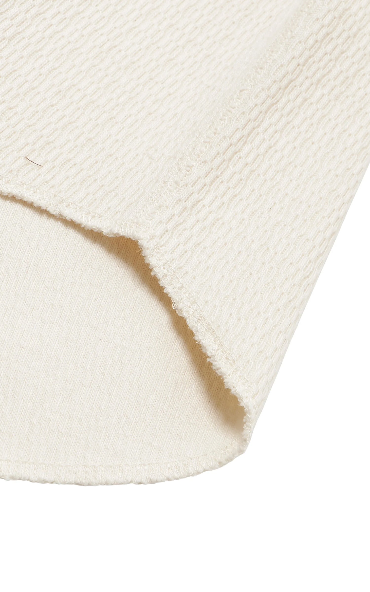 Wonder Looper Henley Cashmere Blend Honeycomb Ecru