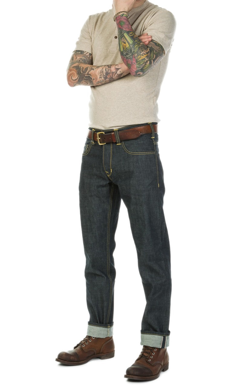 Pike Brothers 1927 Henley Shirt Short Sleeve Oatmeal