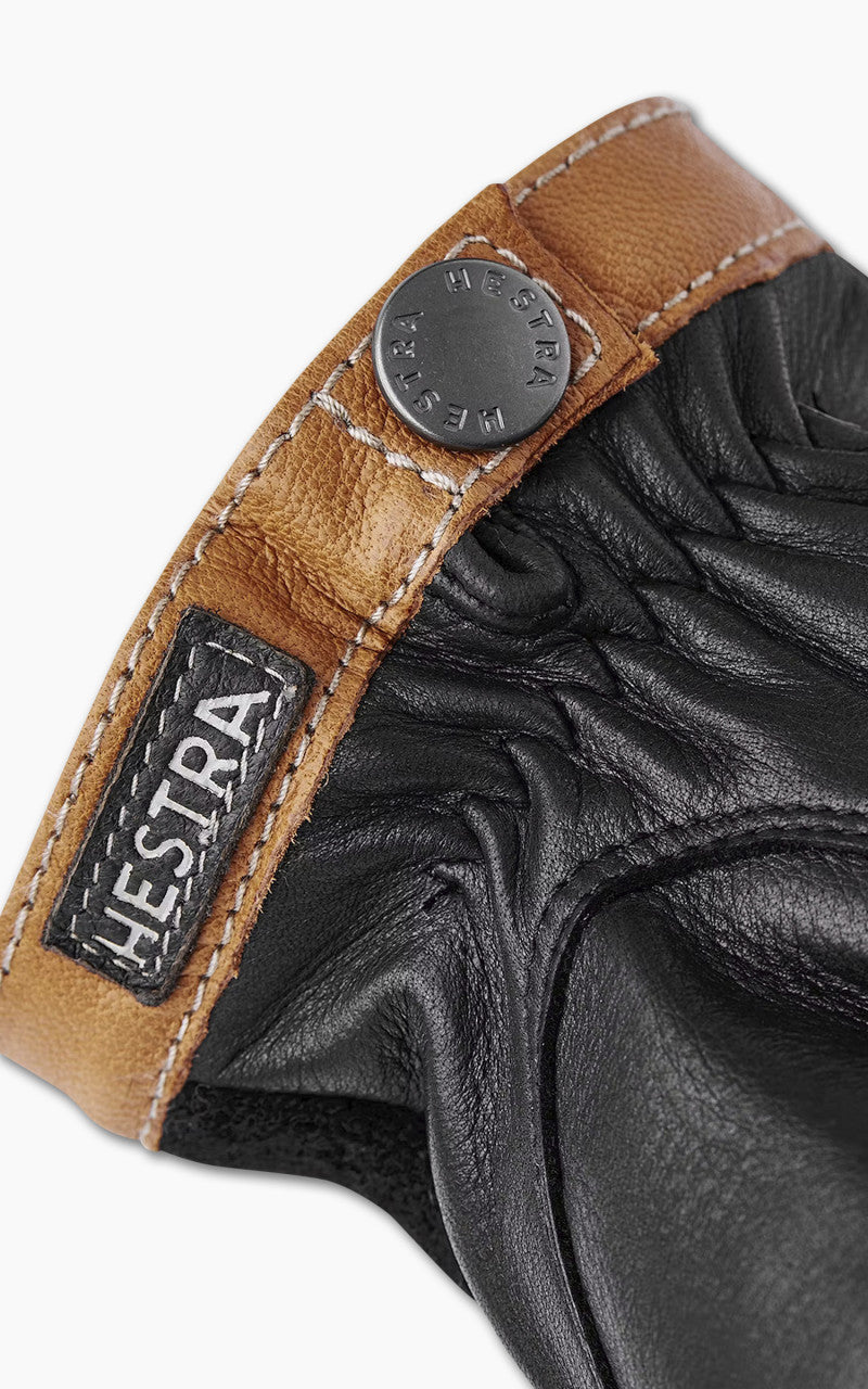 Hestra Deerskin Wool Tricot Black/Black