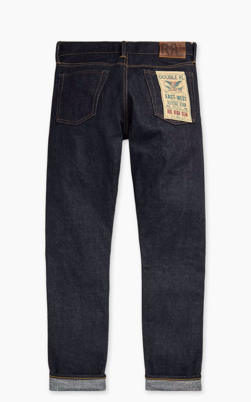 RRL High Slim East-West Selvedge Jean East/West Rinse