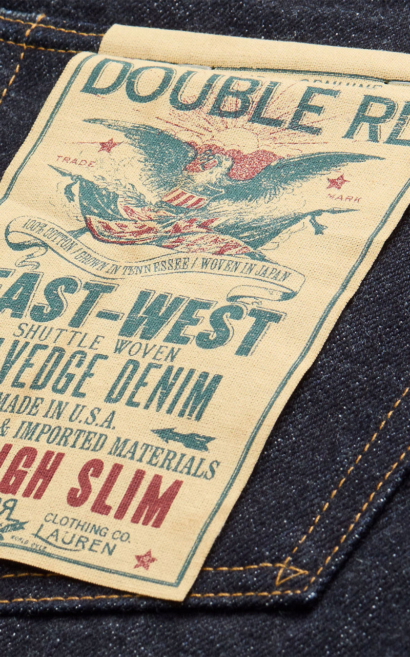 RRL High Slim East-West Selvedge Jean East/West Rinse