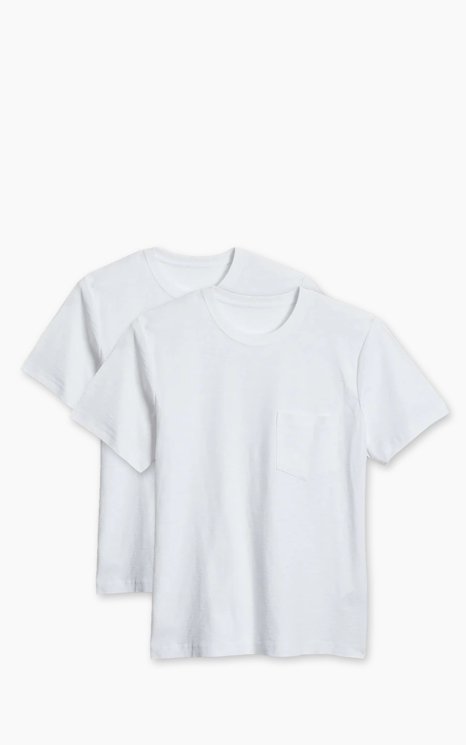 House Of Blanks Slub Pocket T-Shirt 2-Pack White