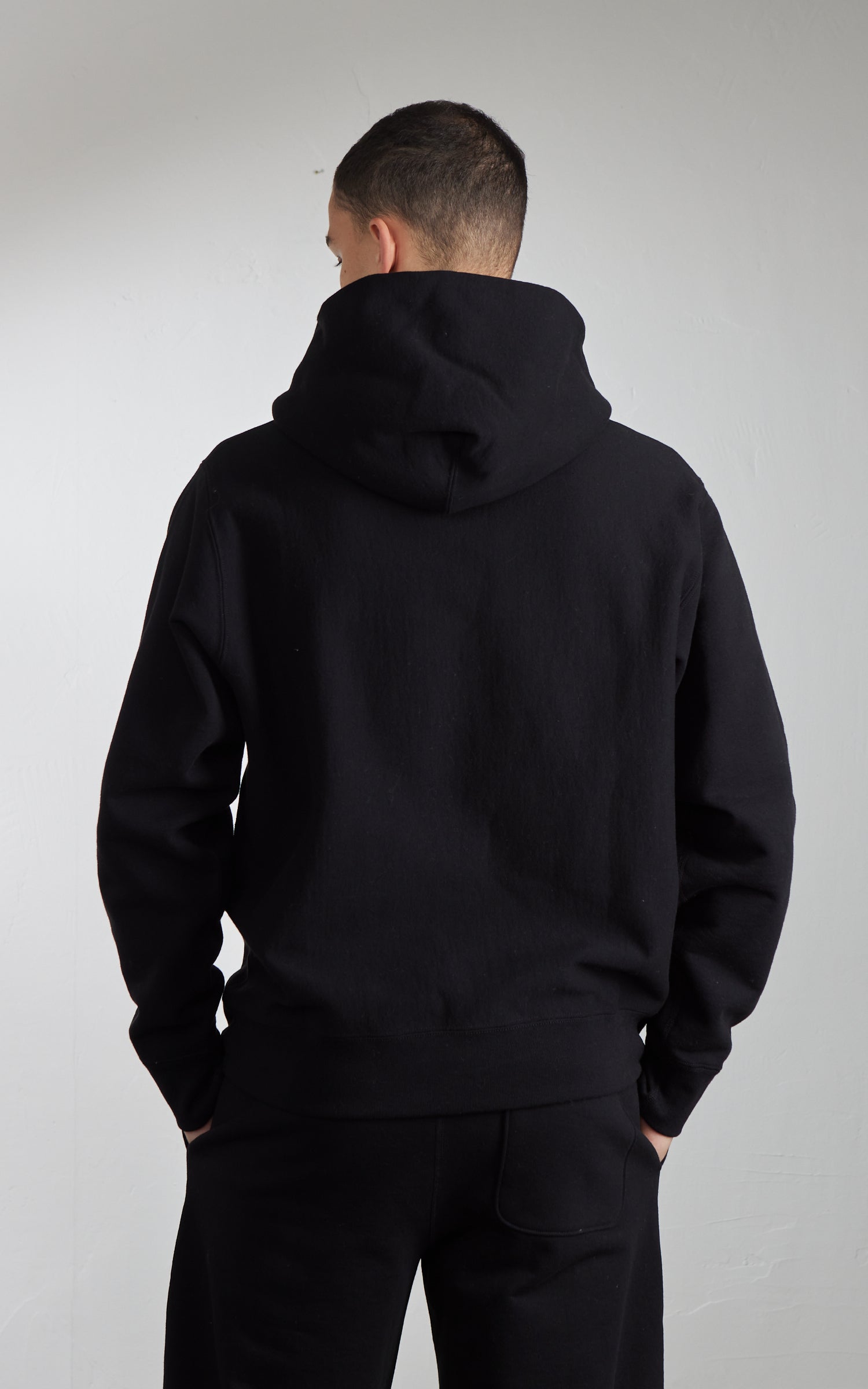 House Of Blanks Heavyweight Relaxed Fit Hooded Sweatshirt Black