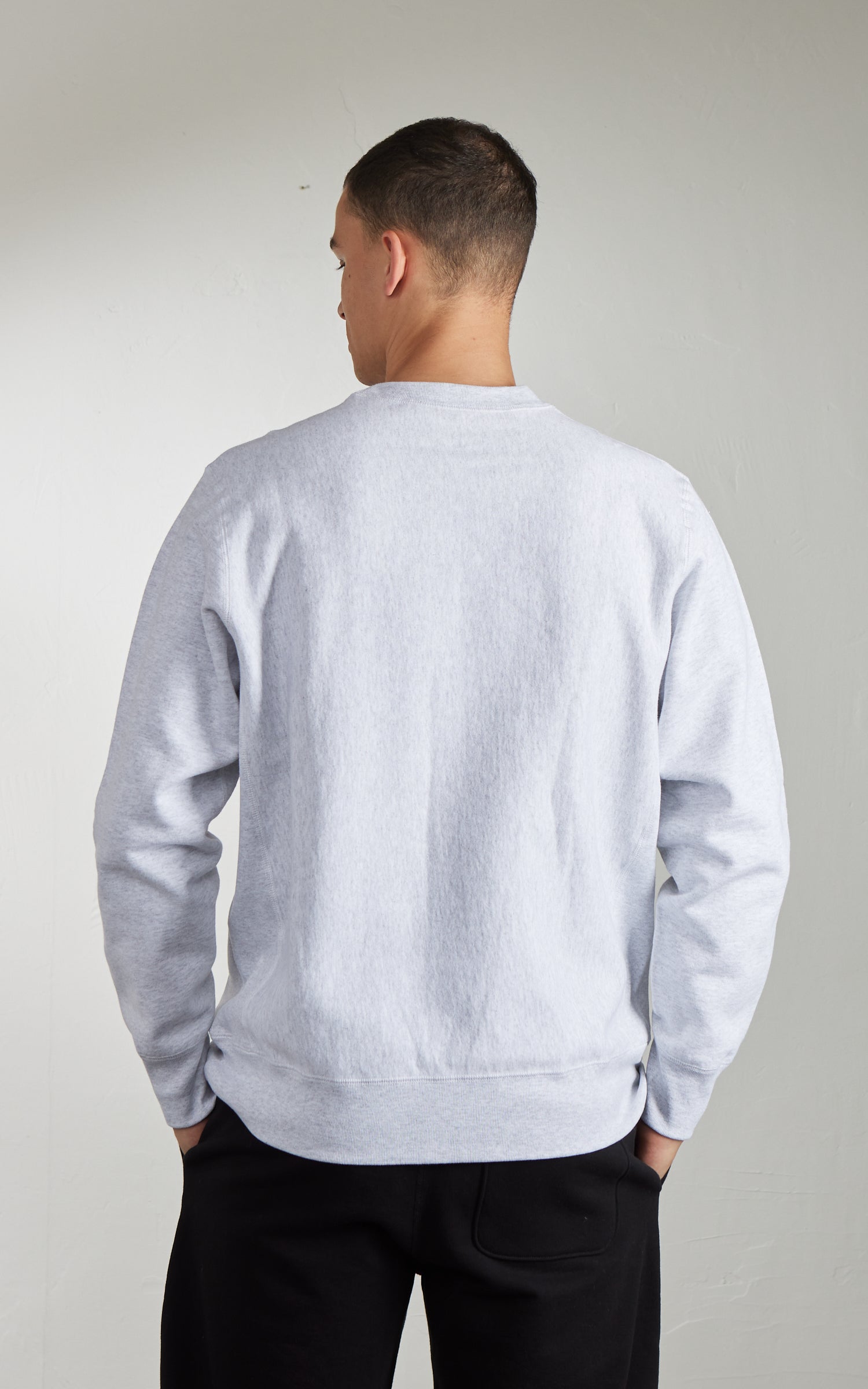 House Of Blanks Heavyweight Crewneck Sweatshirt Heather Ash
