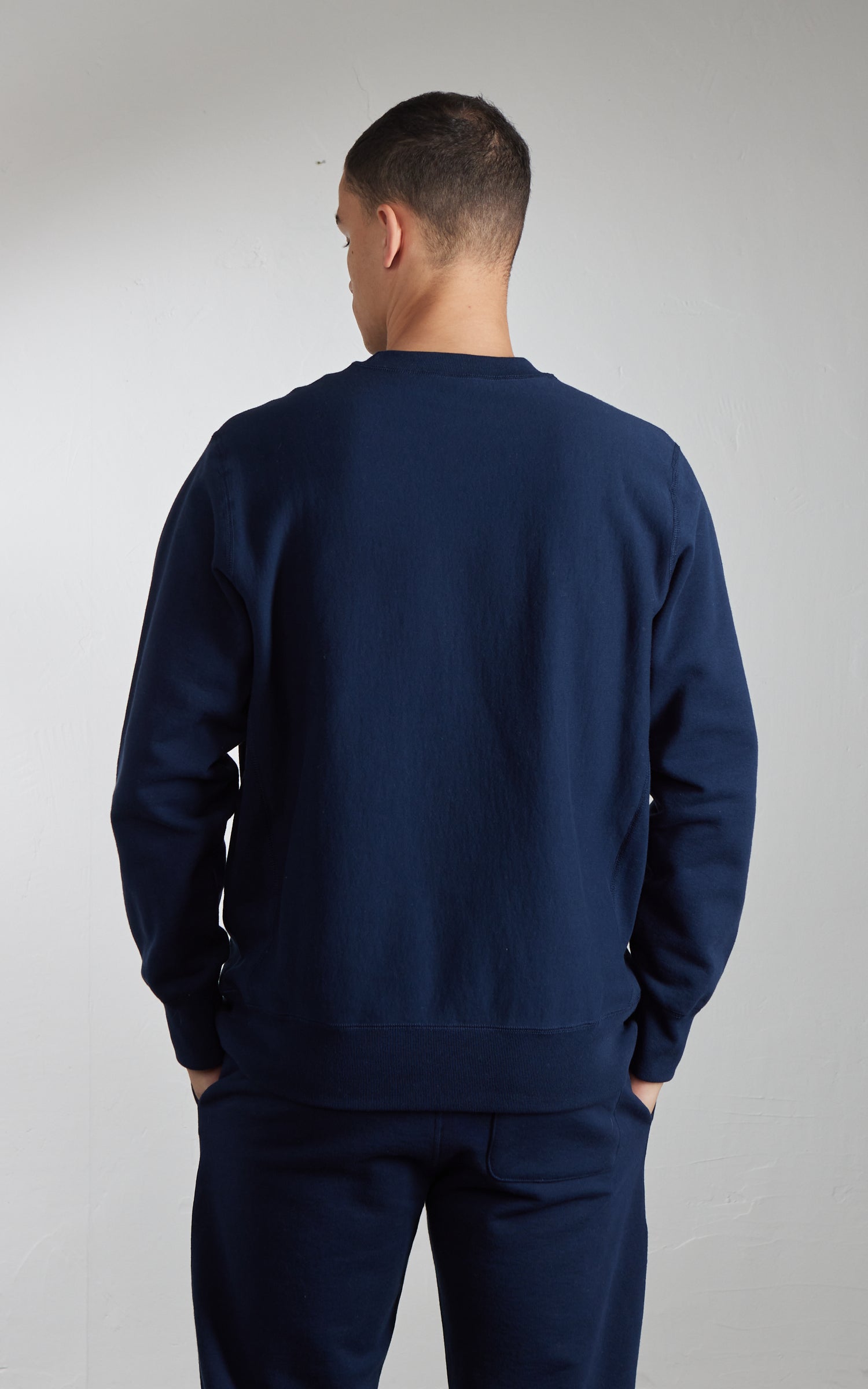 House Of Blanks Heavyweight Crewneck Sweatshirt Navy