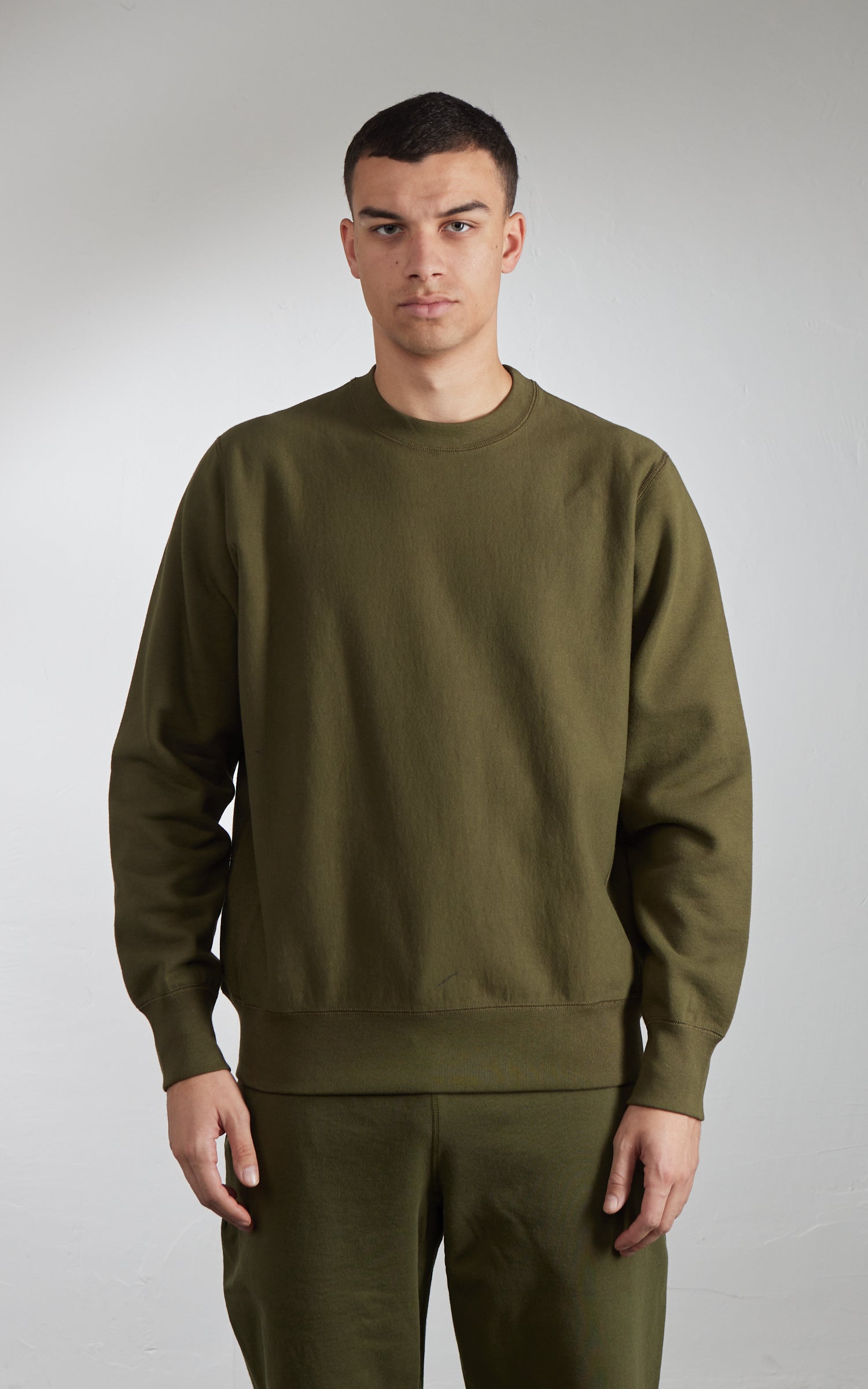 House Of Blanks Heavyweight Crewneck Sweatshirt Olive Drab