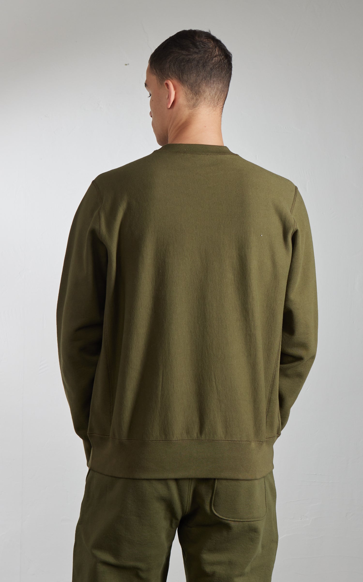 House Of Blanks Heavyweight Crewneck Sweatshirt Olive Drab