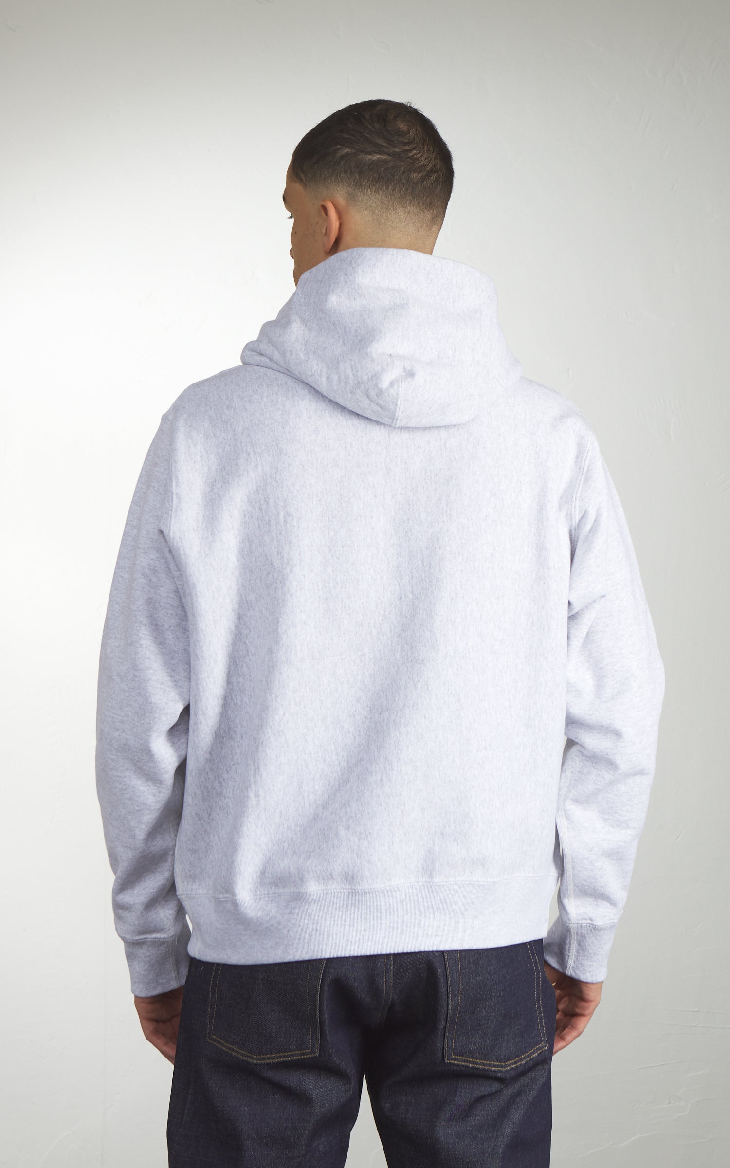 House Of Blanks Heavyweight Relaxed Fit Hooded Sweatshirt Heather Ash