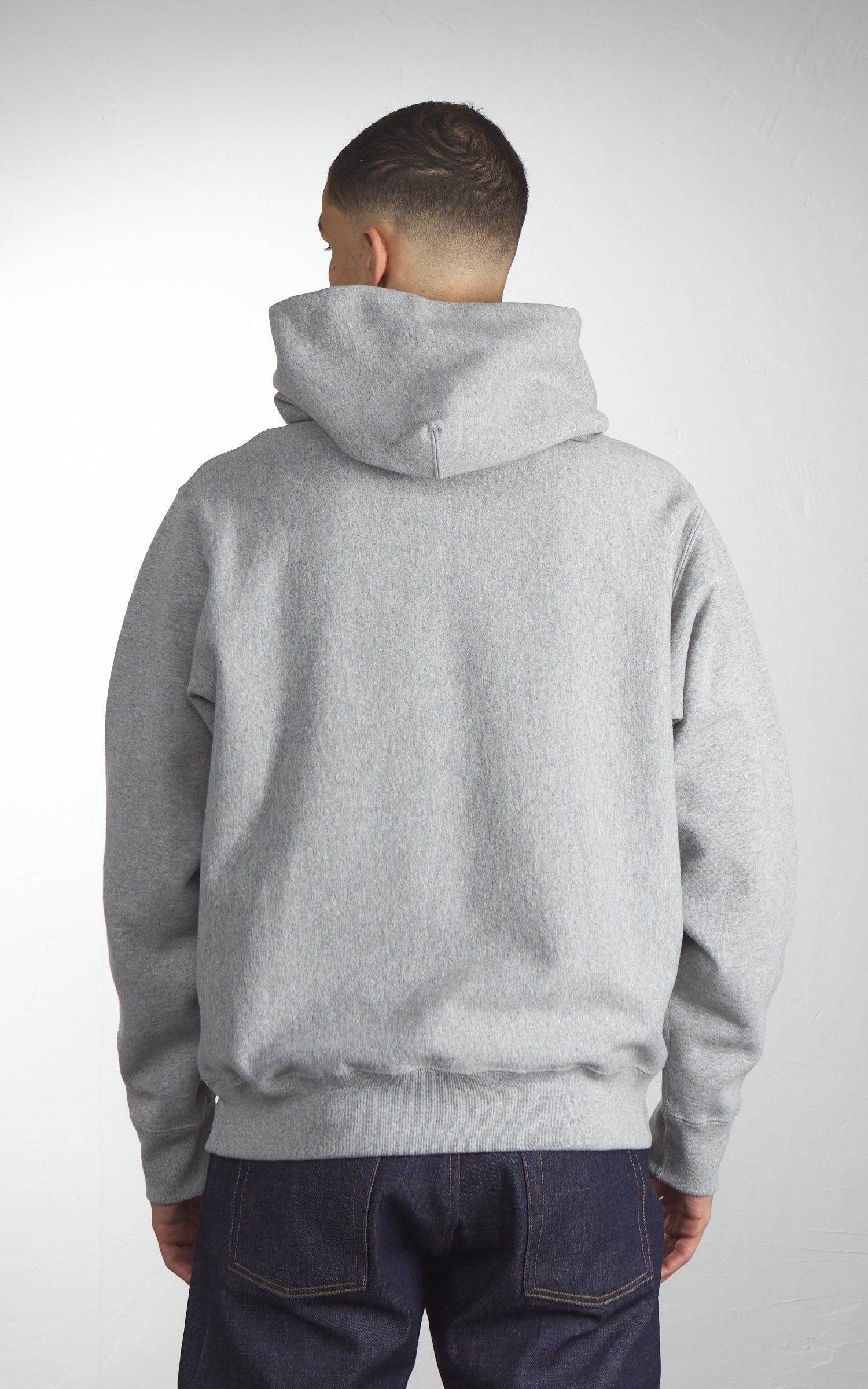 House Of Blanks Heavyweight Relaxed Fit Hooded Sweatshirt Heather Grey